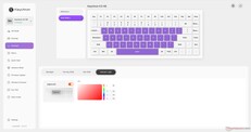 Podświetlenie Keychron K3 HE z możliwością personalizacji; wskaźnik Caps Lock