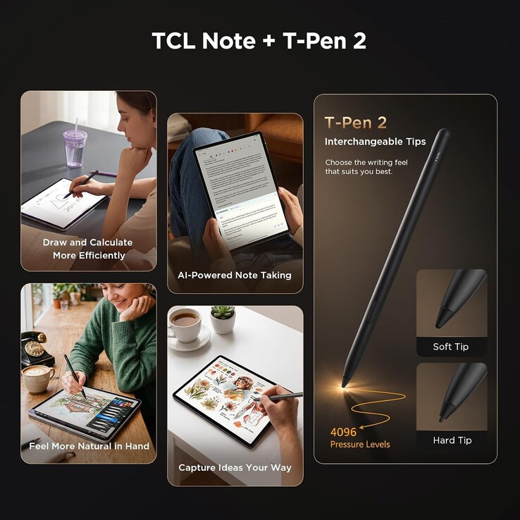 Tablet Tab A1 Plus NxtPaper obsługuje rysik