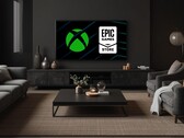 Xbox i Epic Games Store widoczne w salonie