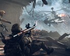 Żołnierz Battlefield 6 celujący z RPG w śmigłowiec szturmowy. (Źródło obrazu: EA)