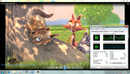 Big Buck Bunny 720p H264: płynnie, użycie CPU 20-65%