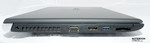 lewy bok: gniazdo zasilania, otwory wentylacyjne, VGA (D-Sub), DisplayPort, USB 3.0, czytnik kart pamięci, ExpressCard/34