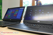 Dell Latitude E7440 z ekranem dotykowym (z lewej) i E7440 z ekranem matowym (z prawej)HD matte