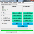 wyniki testów AS SSD Benchmark