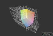 Asus A56CB a przestrzeń Adobe RGB (siatka)