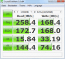 wyniki testów CrystalDiskMark 3.0 (Asus U36SD, Intel SSD 320 Series)