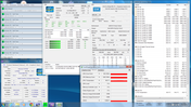 zegary i temperatury podzespołów w teście Prime95 (obciążenie CPU)