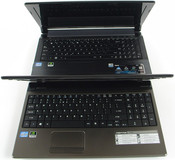 Acer AS5750G (na pierwszym planie) i Asus N53SV (na drugim planie)