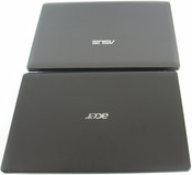 Acer AS5750G (na pierwszym planie) i Asus N53SV (na drugim planie)