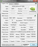 GPU-Z (GeForce GT 525M)