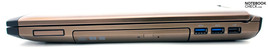 prawy bok: ExpressCard/34, napęd optyczny, 2x USB 3.0, USB 2.0
