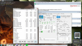 temperatury i taktowanie CPU w teście pełnego obciążenia (BIOS A04)