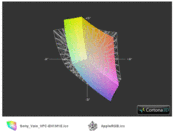Sony Vaio EH1M1E/W a przestrzeń Apple RGB (siatka)