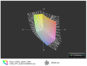 Asus U36SD a przestrzeń Adobe RGB (siatka)