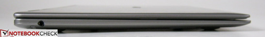 lewy bok: gniazdo audio 3,5 mm (combo)