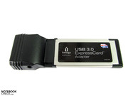 z bliska: karta rozszerzeń Iomega ExpressCard/34 z gniazdami USB 3.0