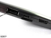 miniaturyzacja portów: micro SD/SDHC, mini USB, mini HDMI