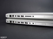 MBP 13 (u góry) a MBP 17 (u dołu)