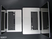 MBP 13 (z lewej) a MBP 17 (z prawej)