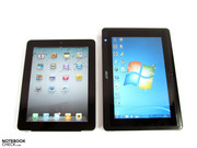 iPad 1 jest dużo cieńszy i lżejszy od W500