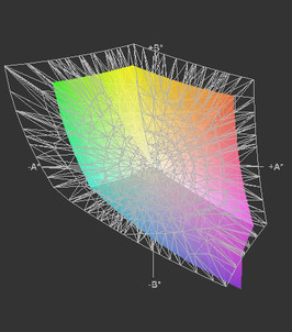 Dell Precision M4500 a przestrzeń Adobe RGB (siatka)