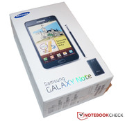 Samsung Galaxy Note w pudełku