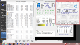 zegary i temperatury w teście renderowania wielowątkowego Cinebench R15