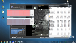 zegary CPU w teście Cinebench R15