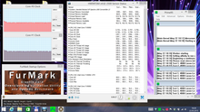 temperatury podzespołów w teście pełnego obciążenia (Prime95 i FurMark)