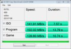 wyniki testu kopiowania AS SSD pod SATA II
