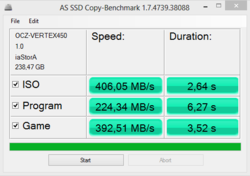 AS SSD Copy Benchmark