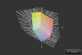 Asus K55VM a przestrzeń Adobe RGB (siatka)