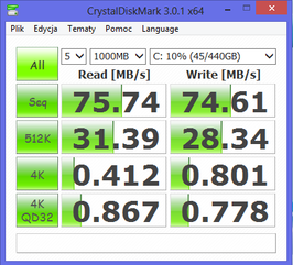 CrystalDiskMark 3.0.1