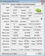 GPU-Z (NVIDIA GeForce GT 550M)