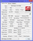 Systeminfo GPUZ (AMD Radeon HD 8750M)