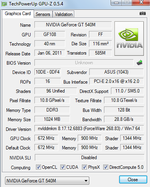 GPU-Z (NVIDIA GeForce GT 540M)