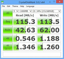 CrystalDiskMark (dysk D:, czyli HDD)