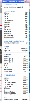 Idle Temperaturen Mac OS X