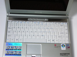 klawiatura w MSI MegaBook PR200
