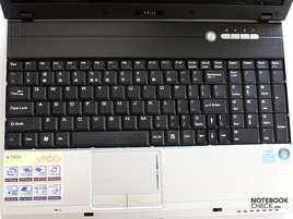 klawiatura w MSI MegaBook VR601
