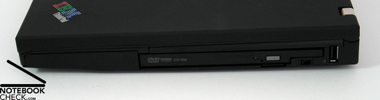 Lenovo Thinkpad T61 z prawej