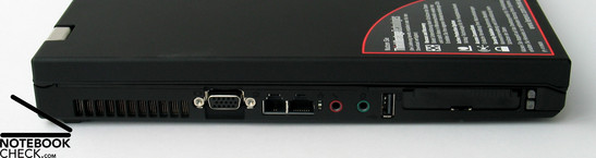 Lenovo Thinkpad T61p z lewej
