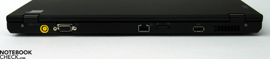 tył: gniazdo zasilania, VGA, LAN, USB