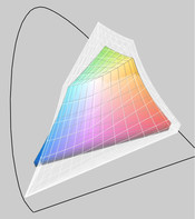 iPad (obszar barwny) a MacBook Pro 17 2010