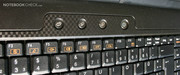 powyżej klawiatury widnieją cztery przyciski szybkiego dostępu