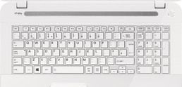 klawiatura QWERTY UK, podobna do tej z laptopów z polskiej dystrybucji (fot. Toshiba)