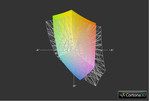 porównanie palety barw z przestrzenią sRGB (siatka)