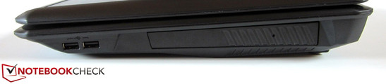 prawy bok: 2 USB 2.0, nagrywarka Blu-ray