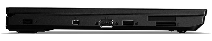 lewy bok: gniazdo zasilania, mini DisplayPort, VGA, USB 3.0, ExpressCard, czytnik kart pamięci (fot. Lenovo)