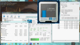Prime95 i FurMark, po godzinie testu: 2,3 GHz (taktowanie bazowe)
